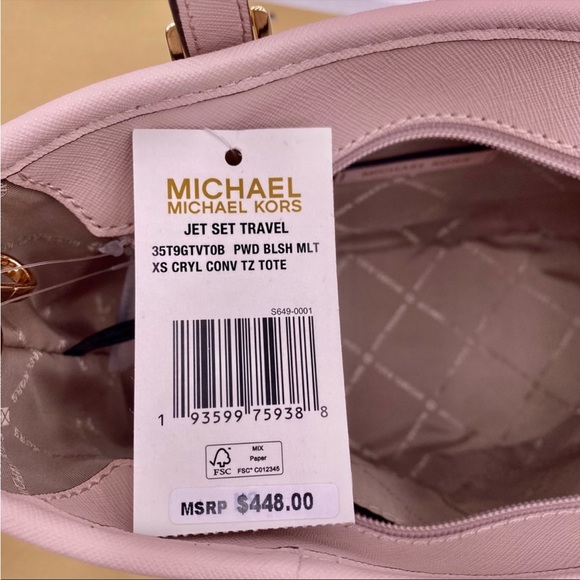 New Michael Kors Small Tote Crossbody
Powder Blush Bag - Picture 7 of 8
